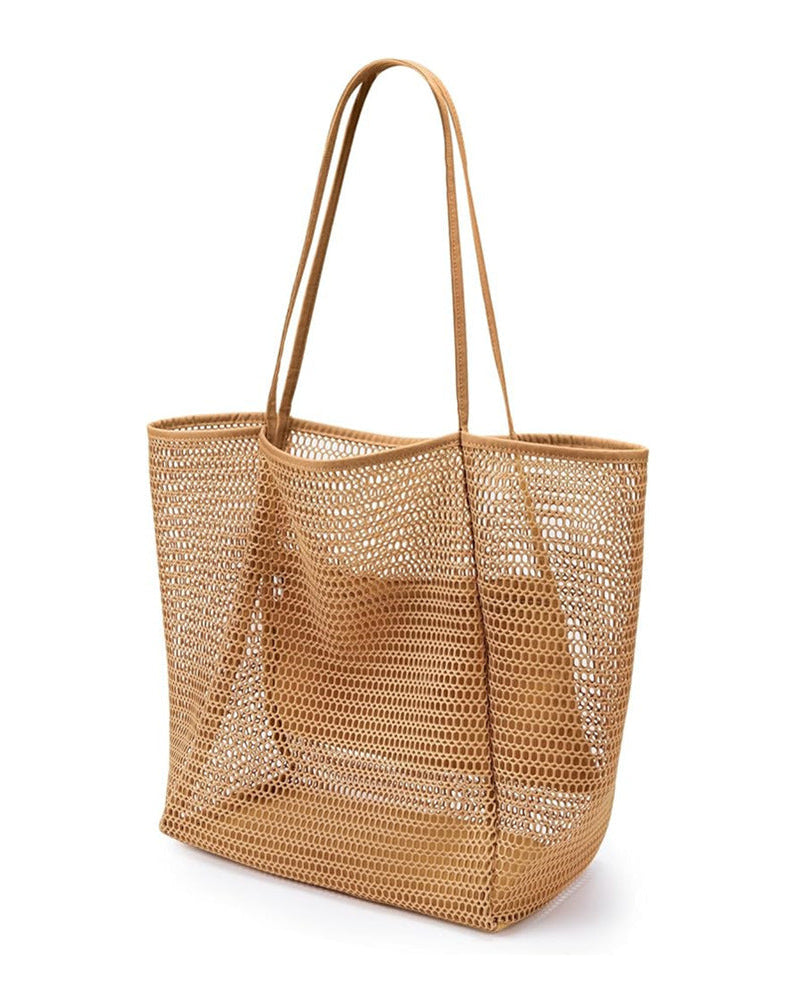 Borsa da Spiaggia in Rete di Grande Capacità Boho