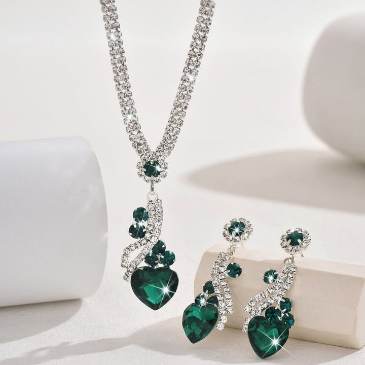 Set Collana e Orecchini con Zirconia