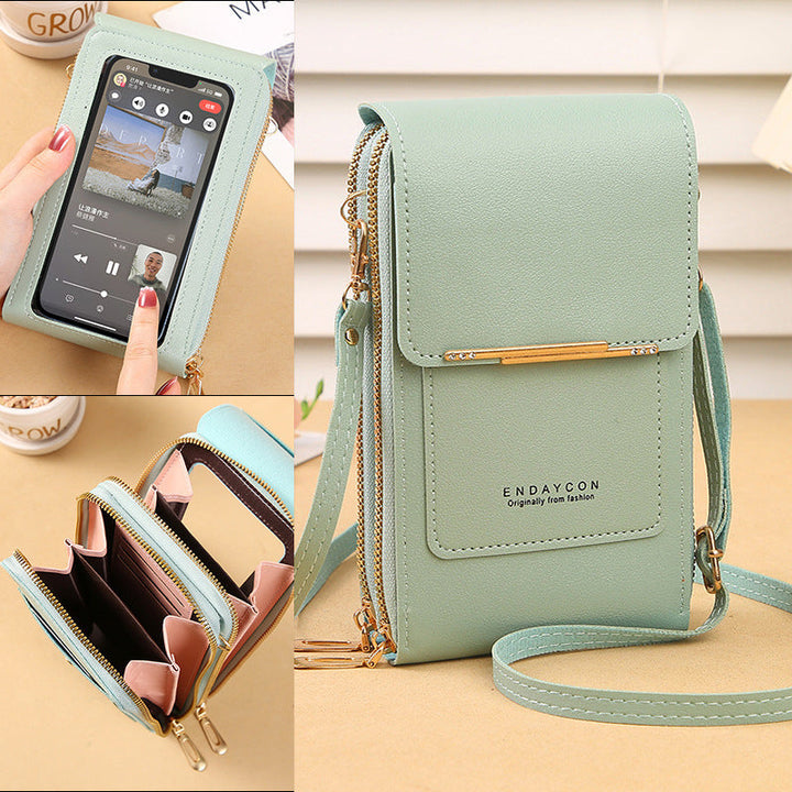 ELIZA™ - Borsa Messenger per Smartphone Donna con Touch Screen