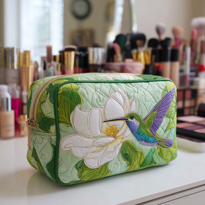 Beauty case trapuntato con petali delicati NCU0NT10163