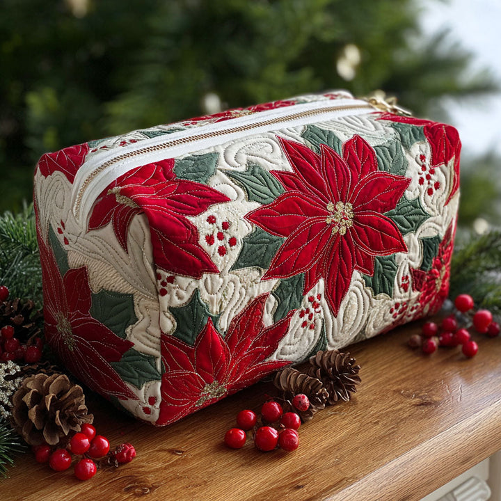 Beauty case trapuntato con stella di Natale NCU0PT9272