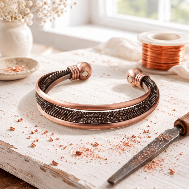 Bracciale in rame Lattice