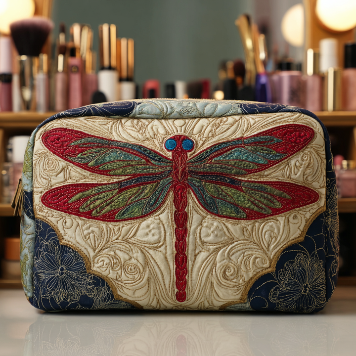 Beauty case trapuntato con libellula delicata NCU0DK10235