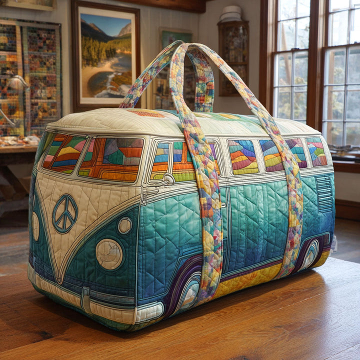 Borsa da viaggio trapuntata con furgoncino hippie NCU0VT250