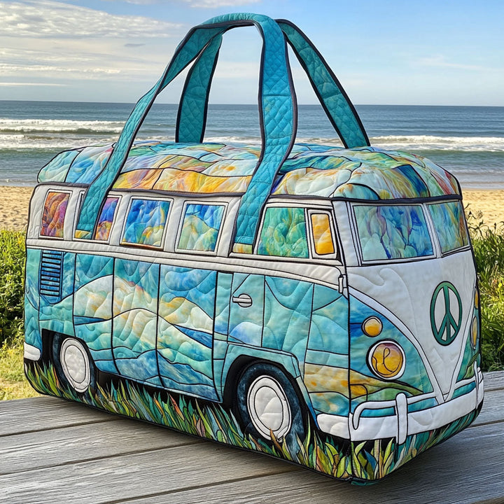 Borsa da viaggio imbottita con fantasia viaggio retrò NCU0PT8928