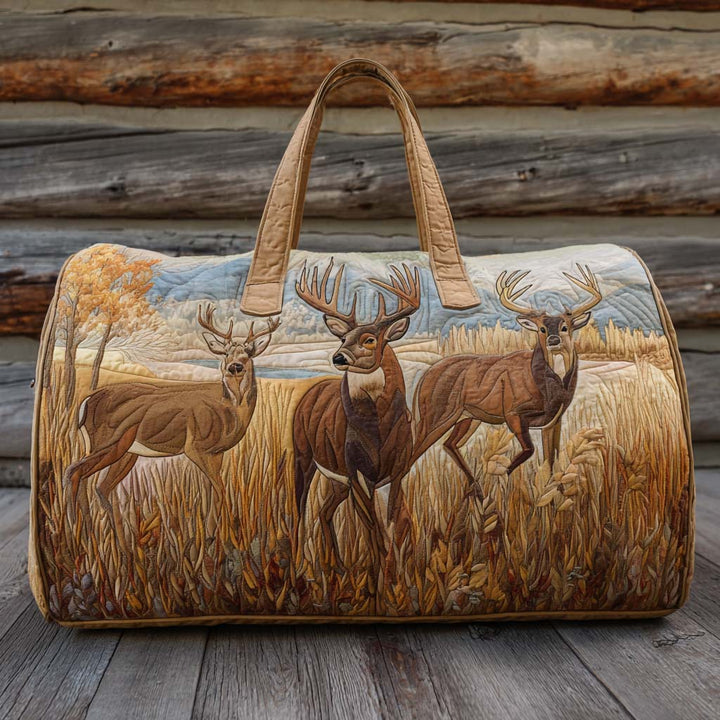 Borsa da viaggio trapuntata con cervo NCU0VT279