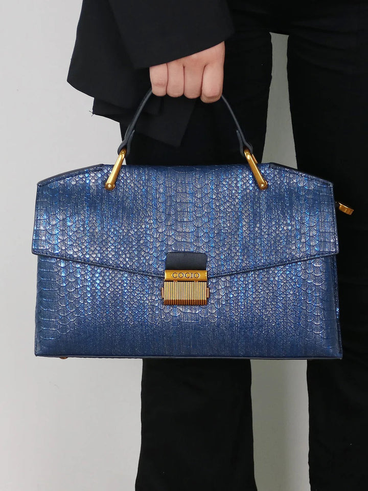SELENE | BORSA IN PELLE DI PITONE