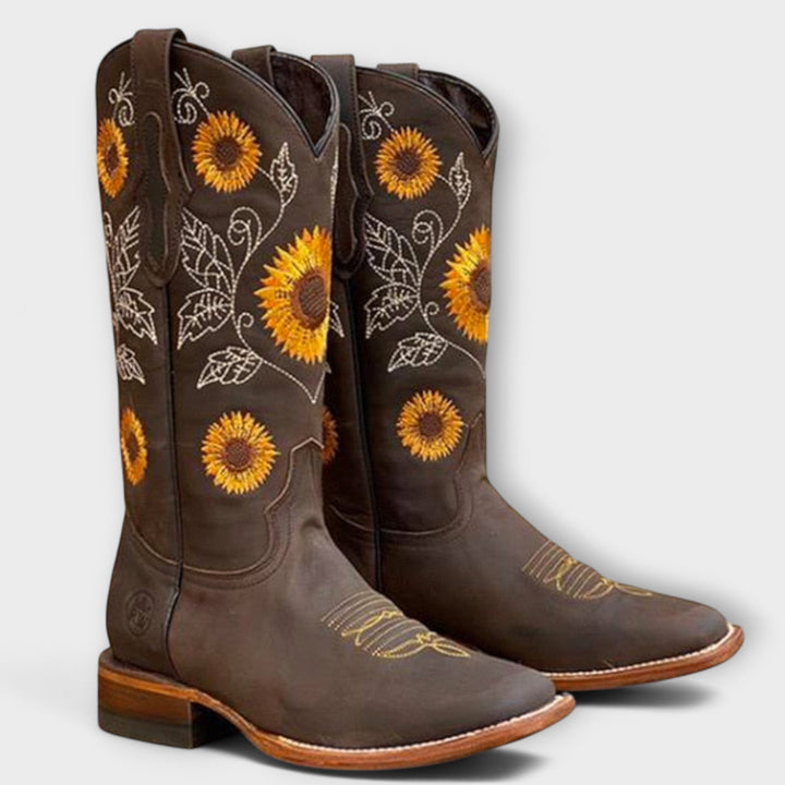 ZYRELLE | STIVALI COWBOY WESTERN IN CAMOSCIO