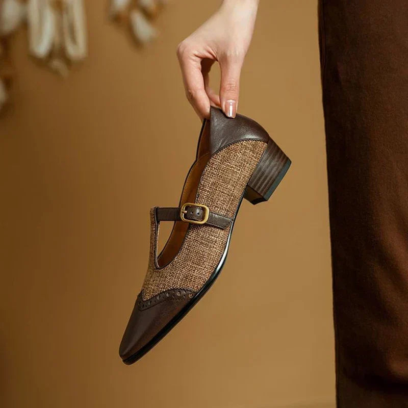 Mora | Scarpe Vintage con Cinturino a T