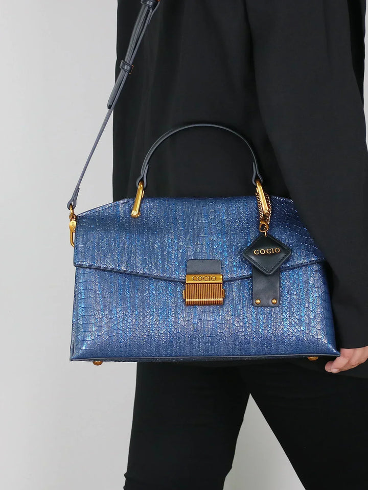 SELENE | BORSA IN PELLE DI PITONE