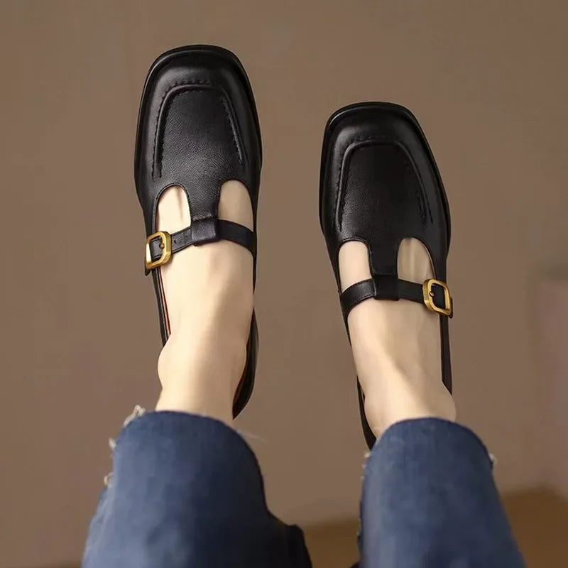 Selvana | Scarpe Eleganti con Cinturino a T