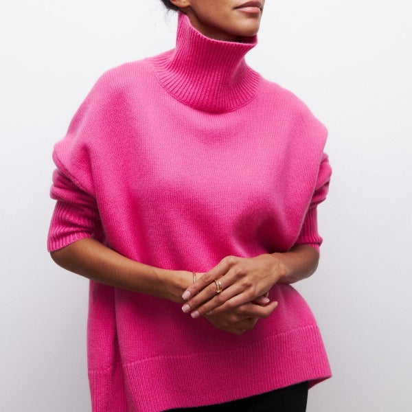 HARRIET | MAGLIONE A COLLO ALTO IN MAGLIA