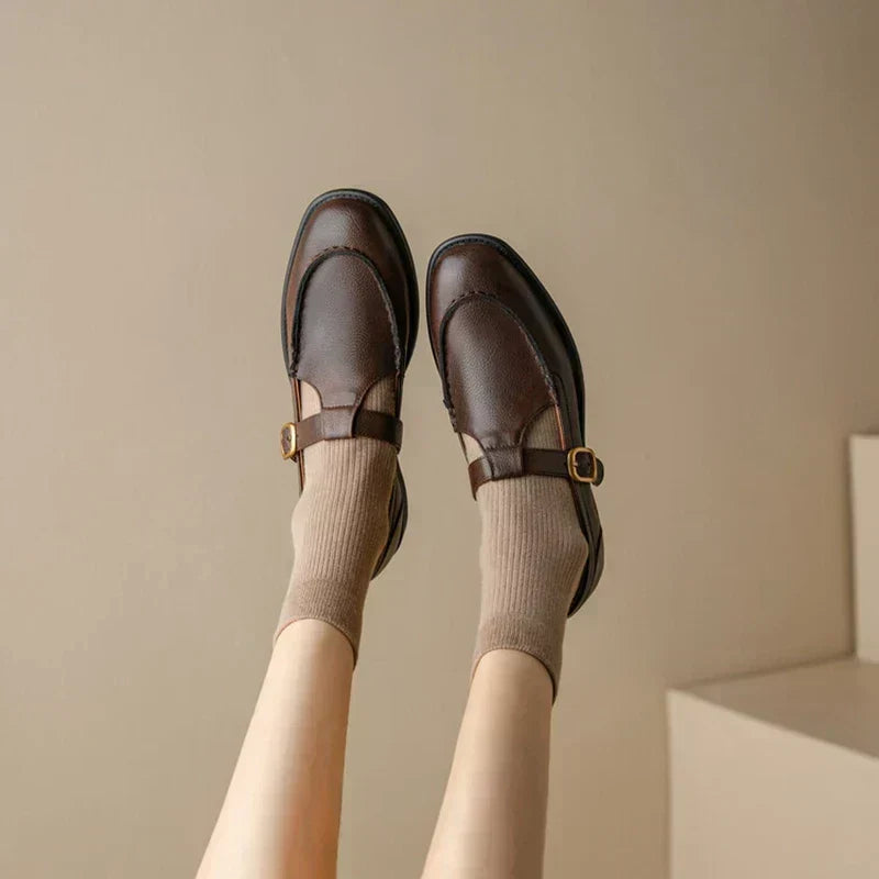 Nancy | Scarpe in Pelle d’Ispirazione Retrò