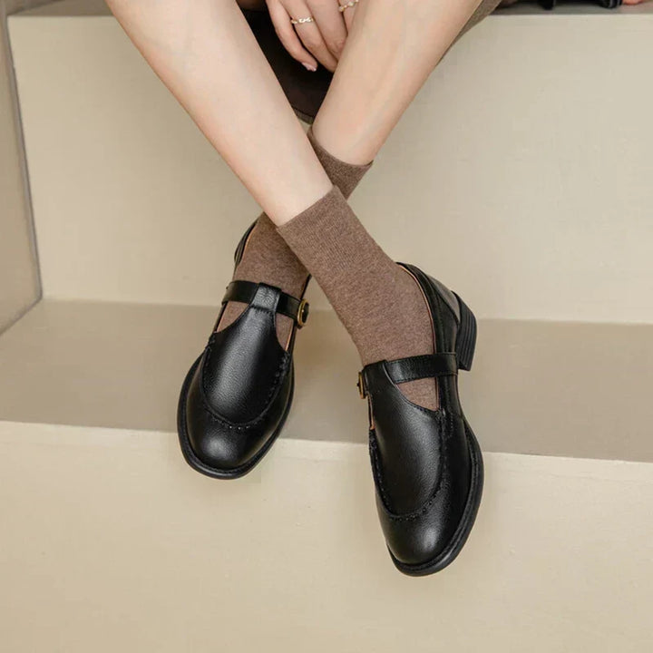 Nancy | Scarpe in Pelle d’Ispirazione Retrò