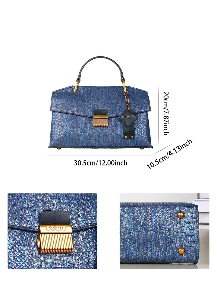 SELENE | BORSA IN PELLE DI PITONE
