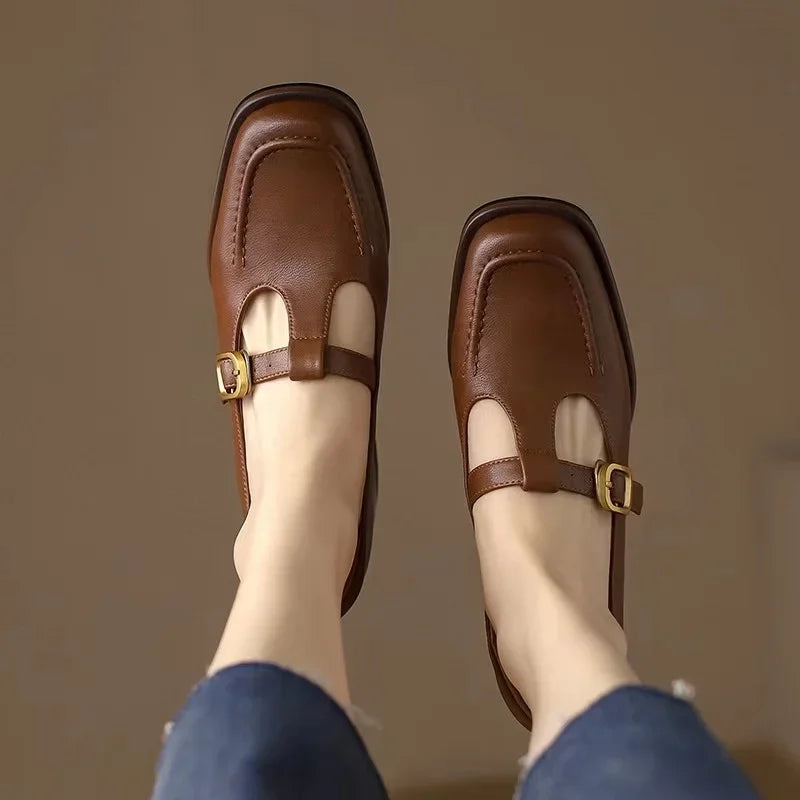Selvana | Scarpe Eleganti con Cinturino a T