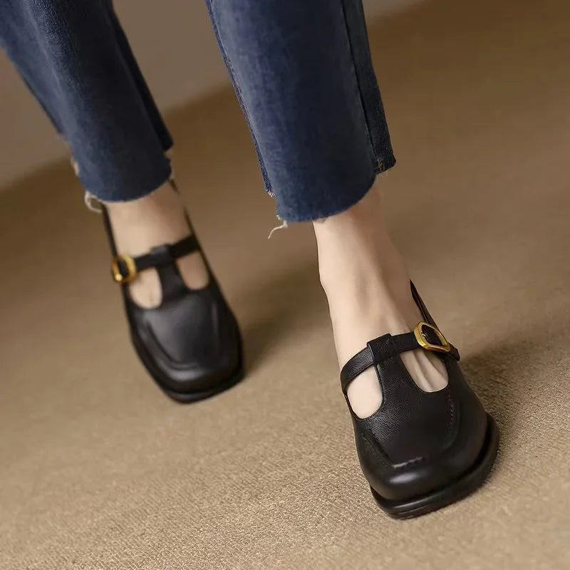 Selvana | Scarpe Eleganti con Cinturino a T