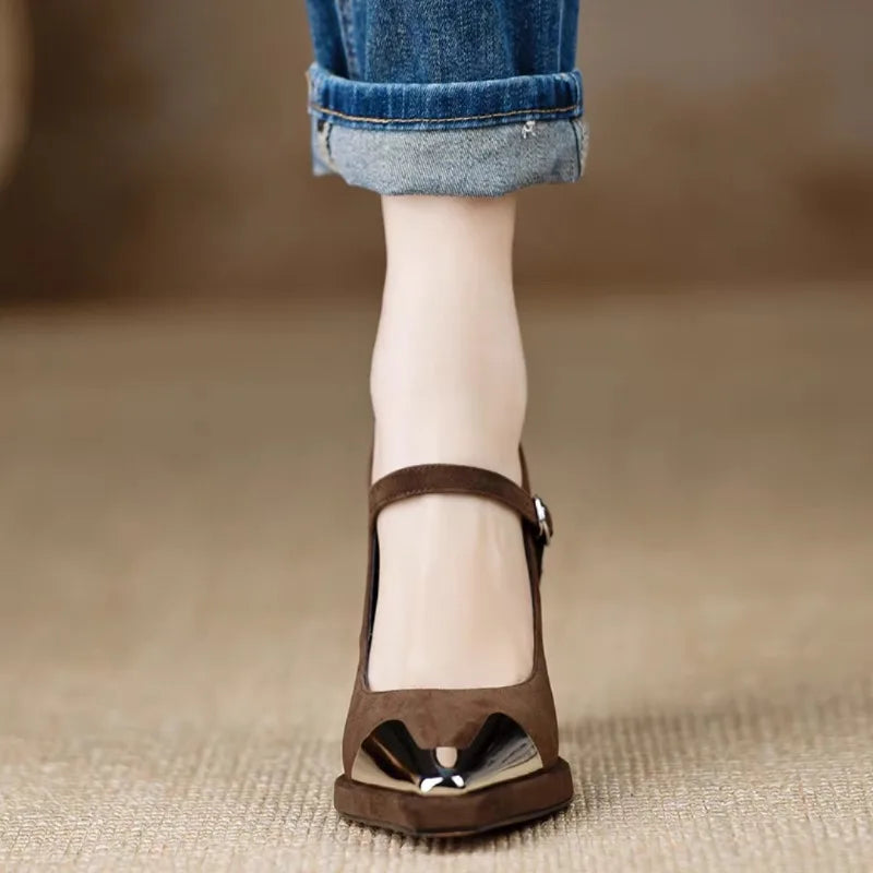 Orvanna | Mary Jane eleganti in pelle