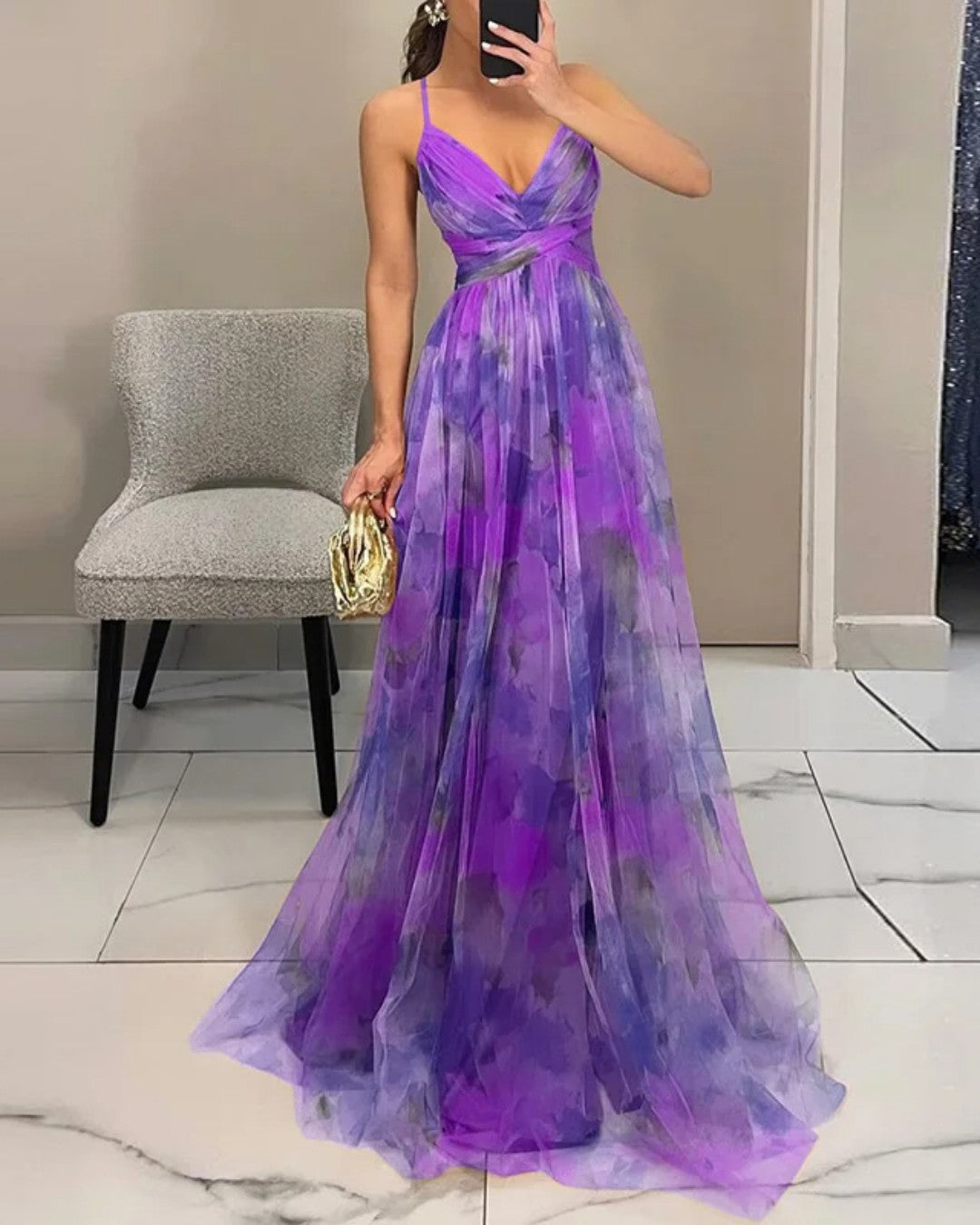 BELLA | ABITO MAXI FLOREALE
