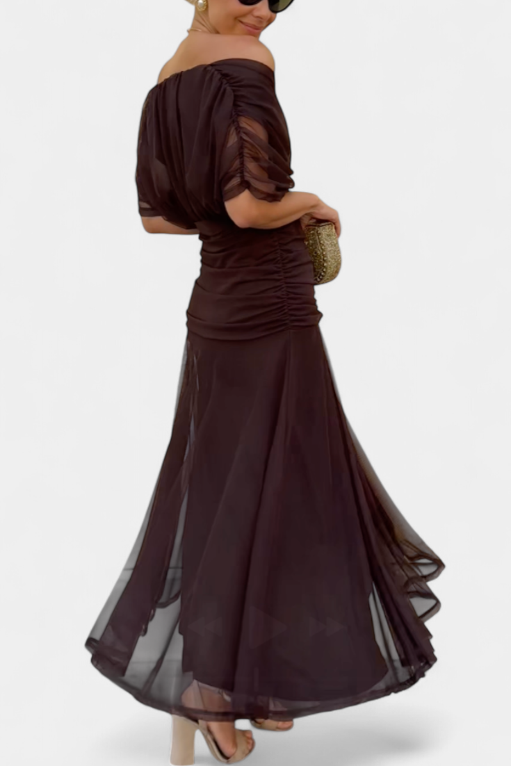 LOWENNA | ABITO ELEGANTE A SPALLE SCOPERTE