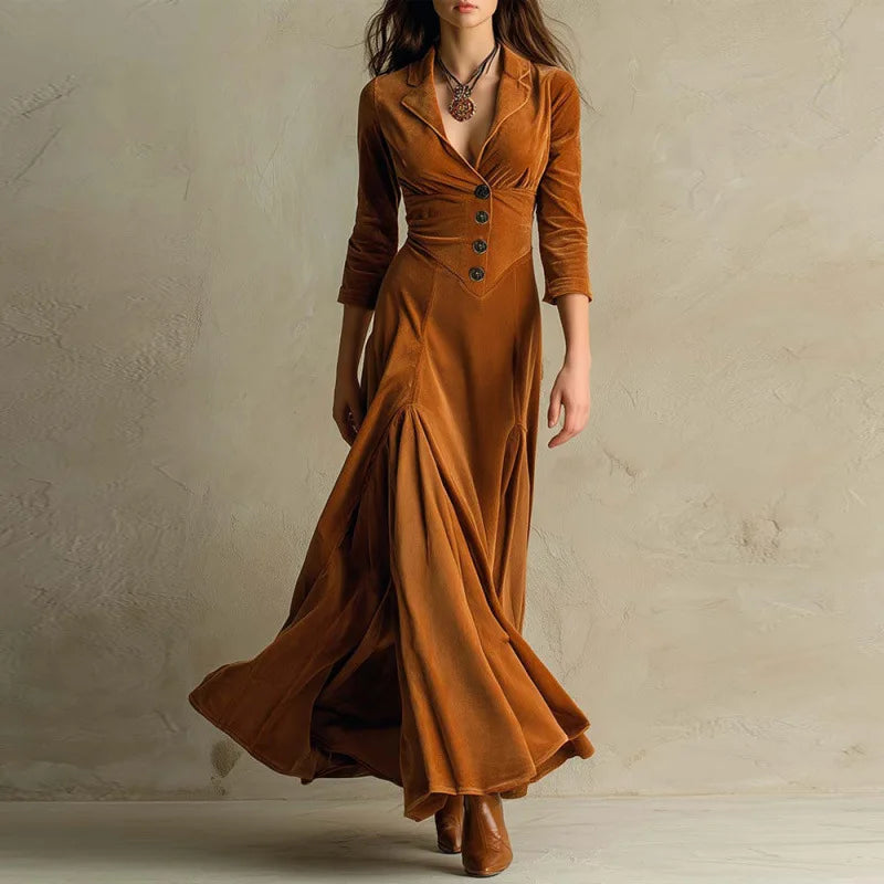 MARLOW | ABITO MAXI IN VELLUTO