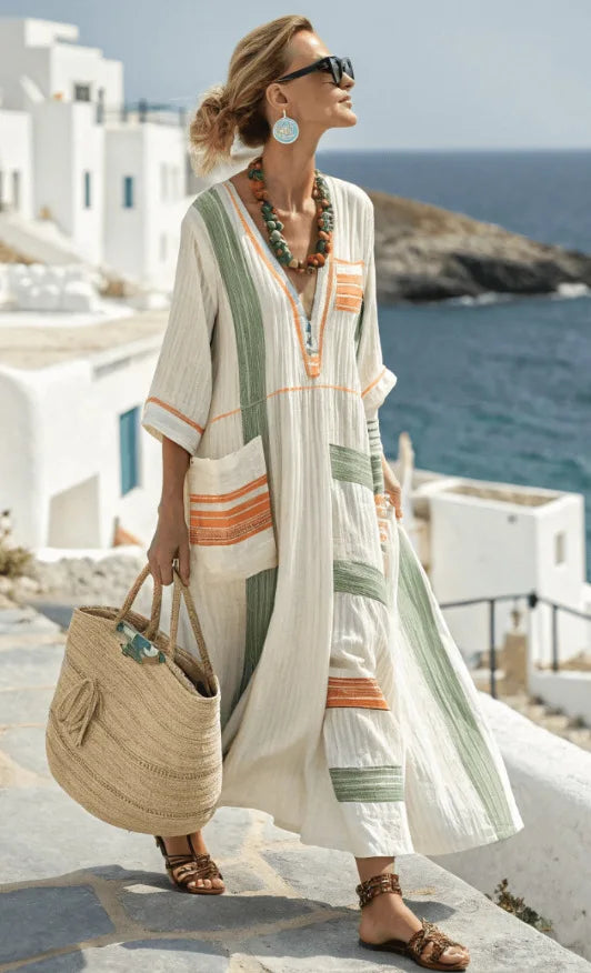 VERA | ABITO MAXI ESTIVO FLUIDO