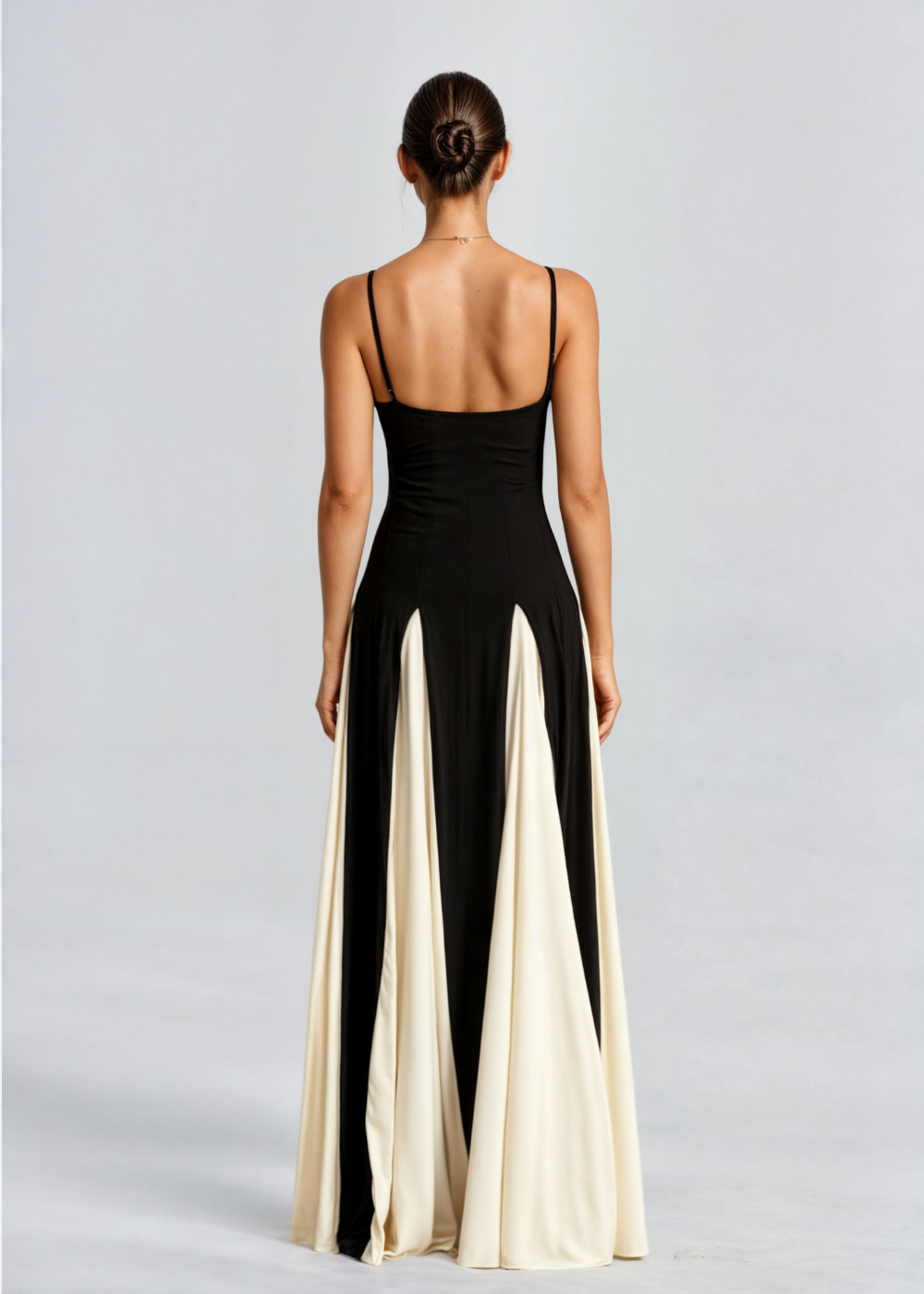 ALWEN | ABITO MAXI ELEGANTE BICOLORE