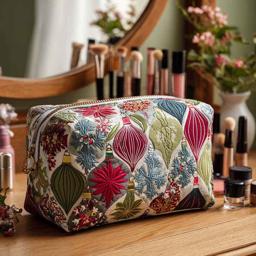 Beauty case trapuntato con ornamento luminoso NCU0PT9509