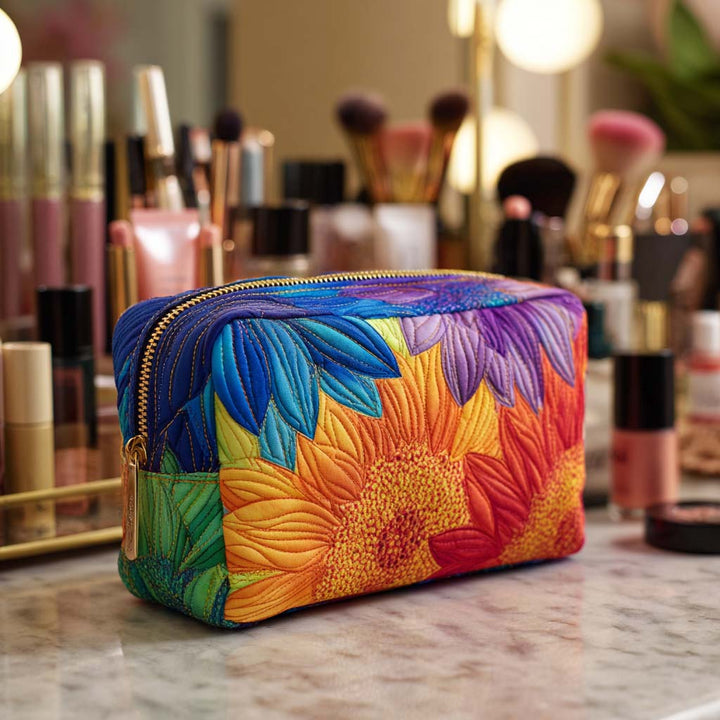 Beauty case trapuntato con fantasia estiva NCU0NT10239