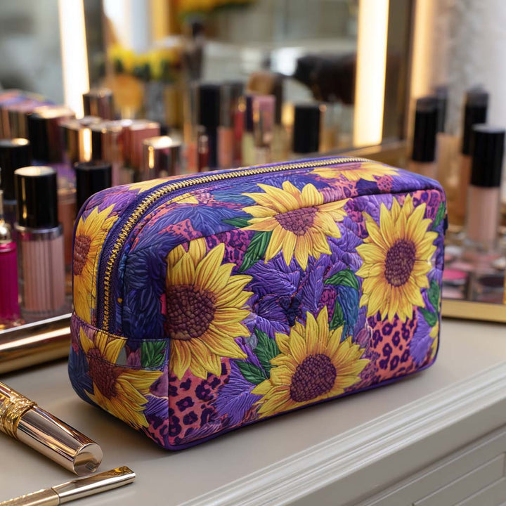 Beauty case trapuntato con sole decorativo NCU0NT10240