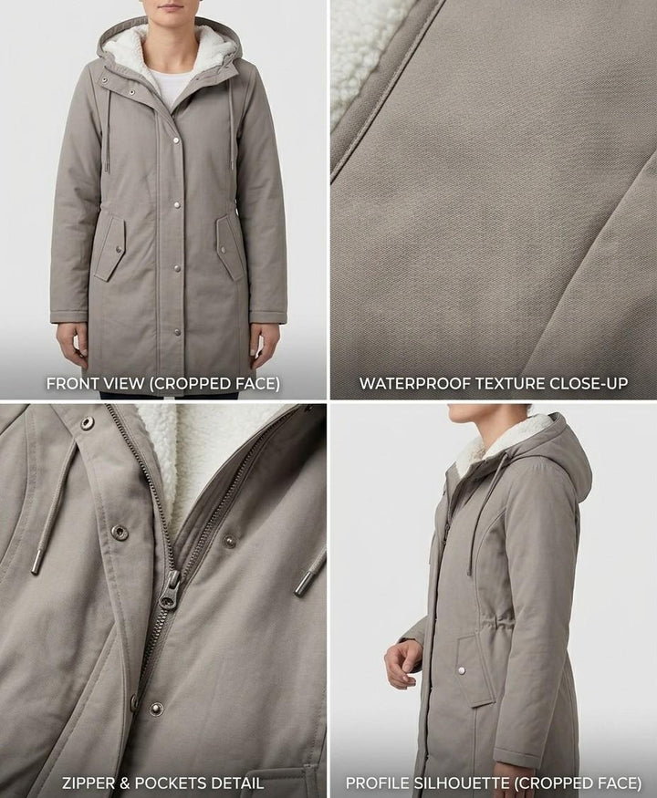 Beatrice | Cappotto Impermeabile con Cappuccio