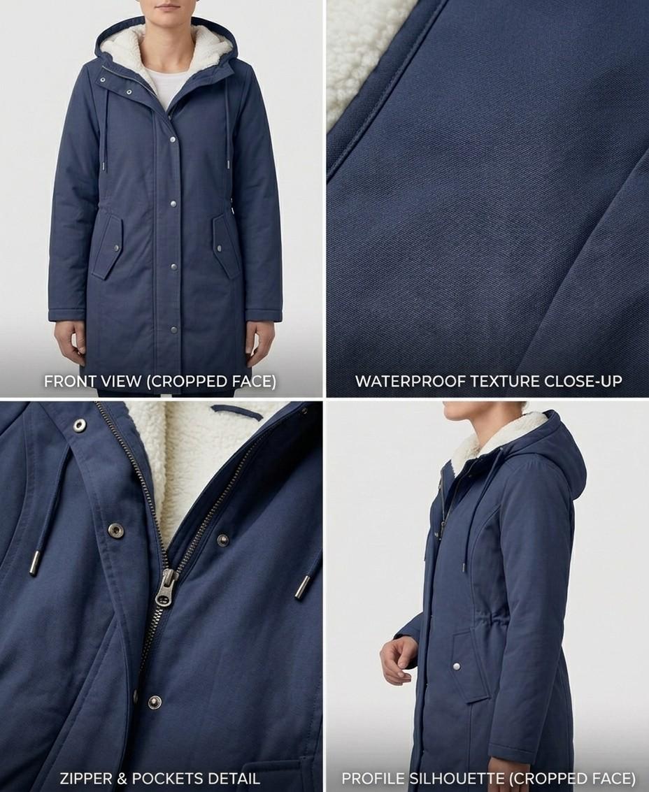 Constance | Cappotto Impermeabile con Cappuccio