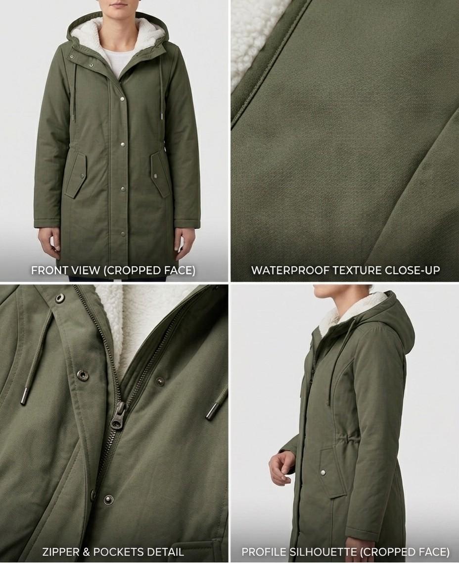 Beatrice | Cappotto Impermeabile con Cappuccio