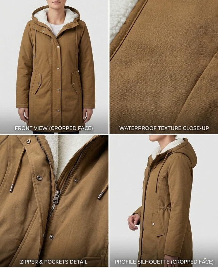 Beatrice | Cappotto Impermeabile con Cappuccio