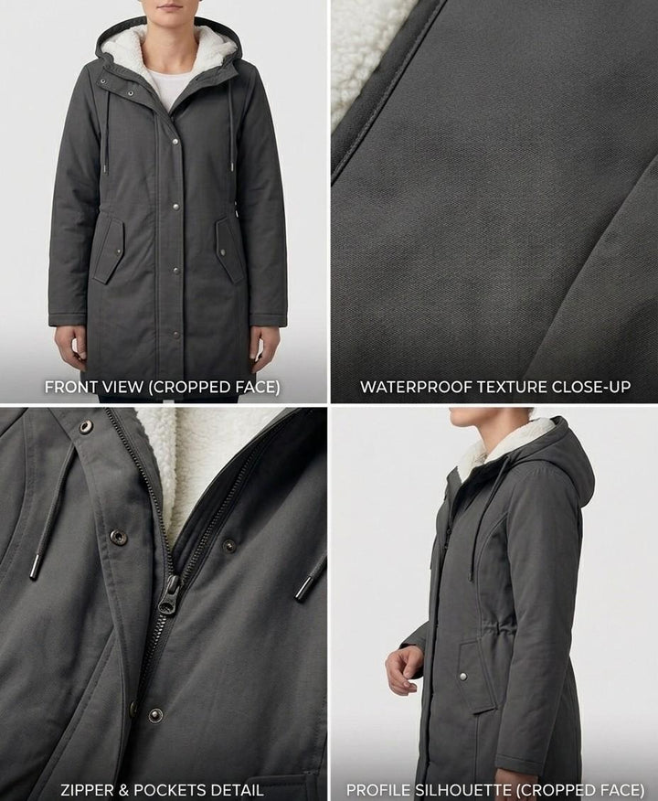 Beatrice | Cappotto Impermeabile con Cappuccio