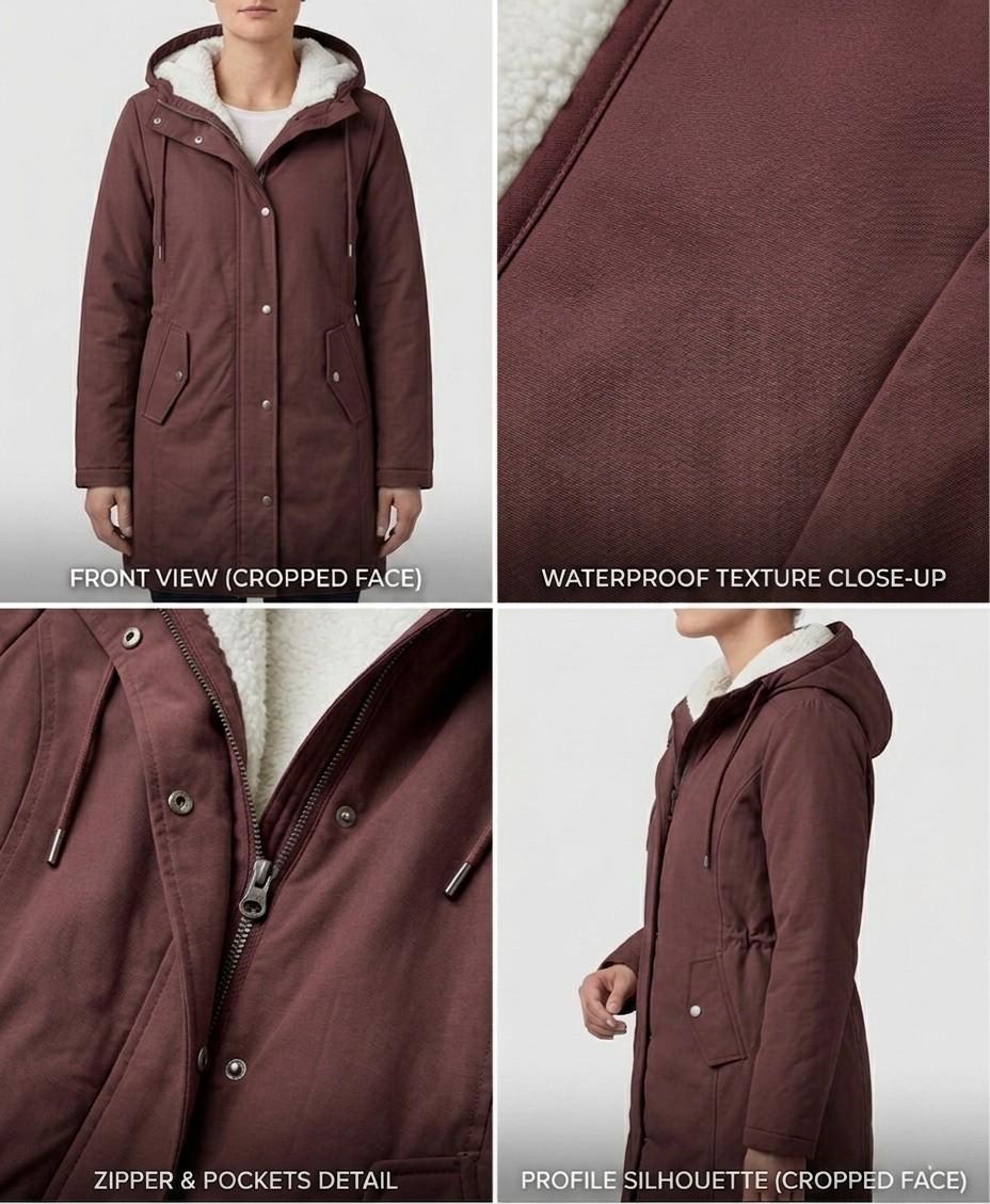 Cordelia | Cappotto Impermeabile con Cappuccio