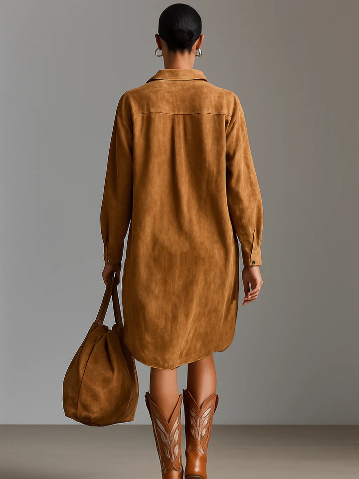 SYBIL | ABITO MIDI STAMPATO CON SCOLLO A V