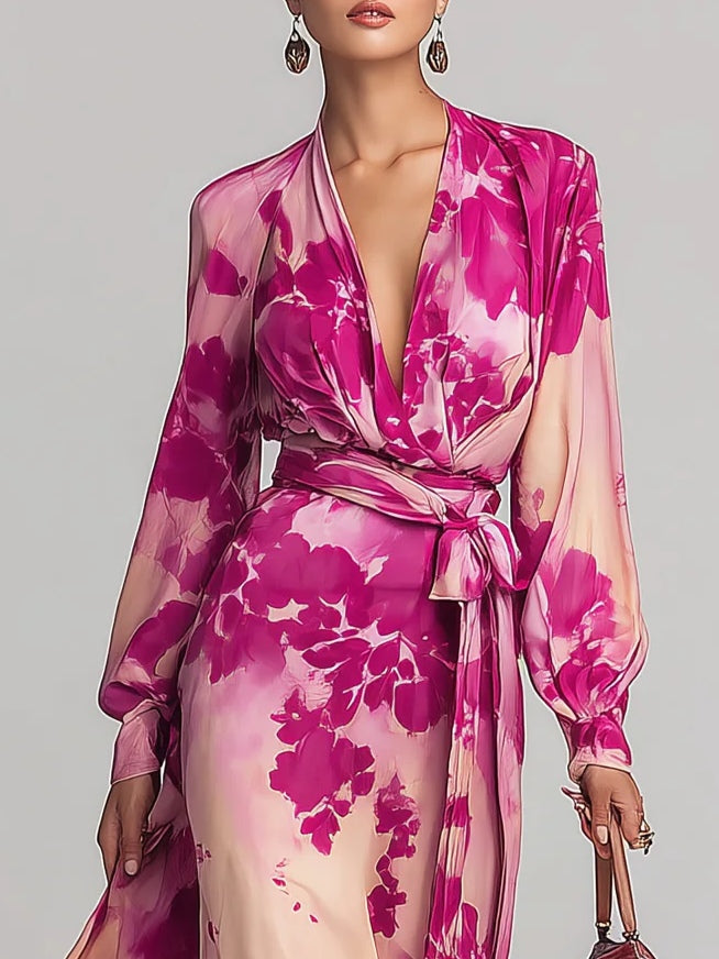 OLIVIA | ABITO MAXI FLOREALE