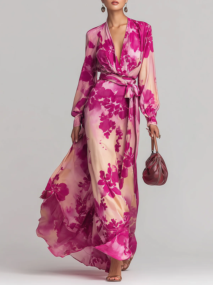 OLIVIA | ABITO MAXI FLOREALE