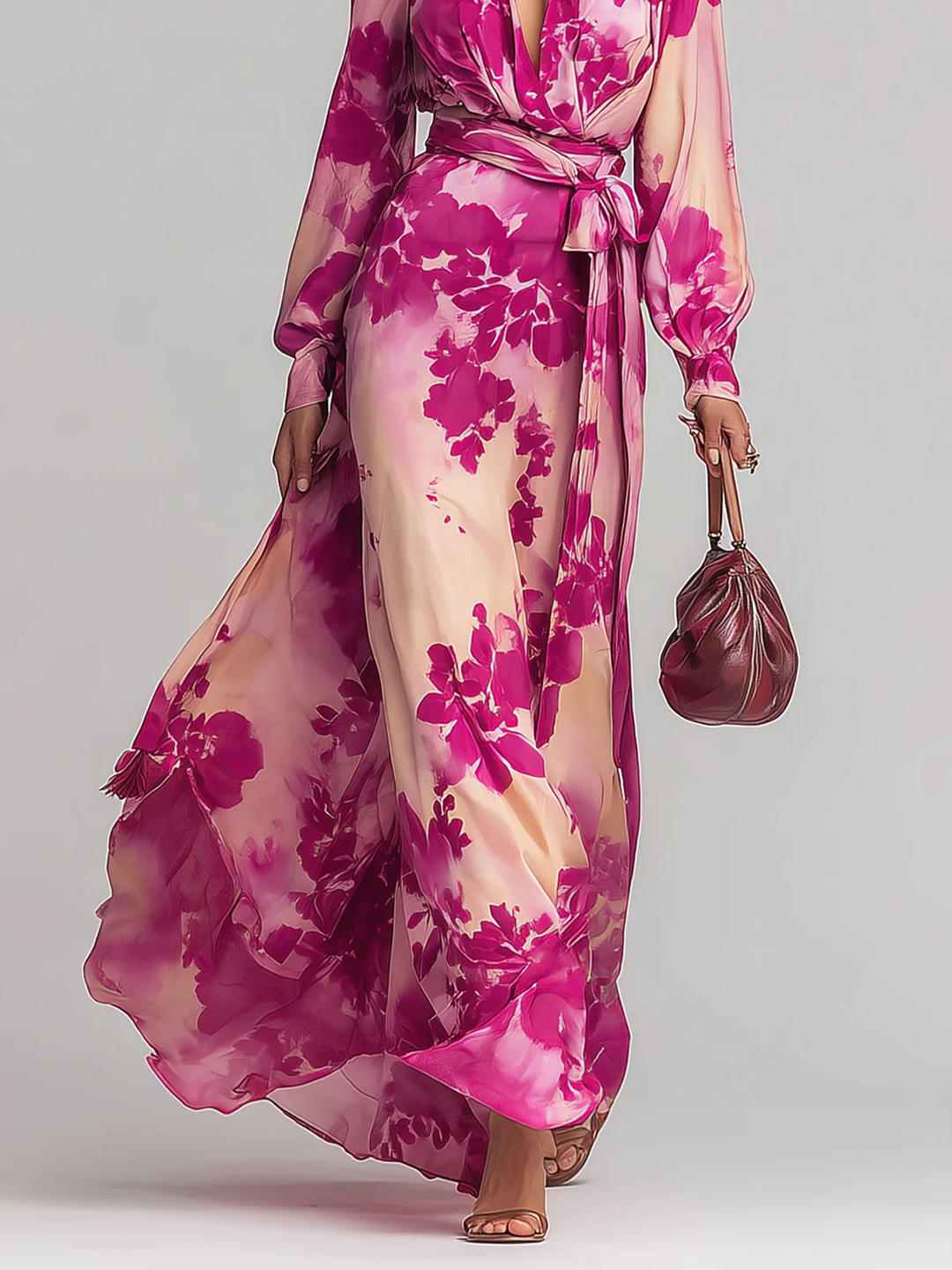 OLIVIA | ABITO MAXI FLOREALE