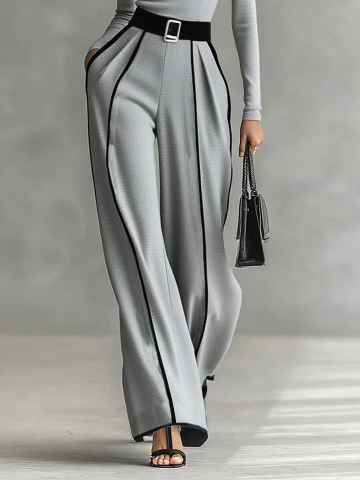 Set elegante | Top a collo alto e pantaloni