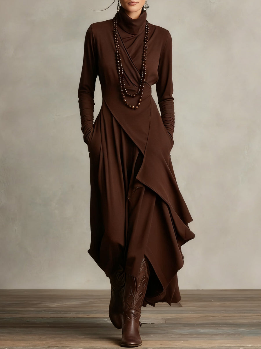 LIORAH | ABITO MAXI DRAPPEGGIATO