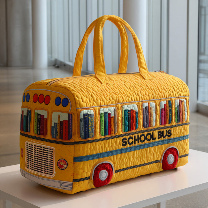 Borsa a tracolla trapuntata con motivo scuola NCU0VT243