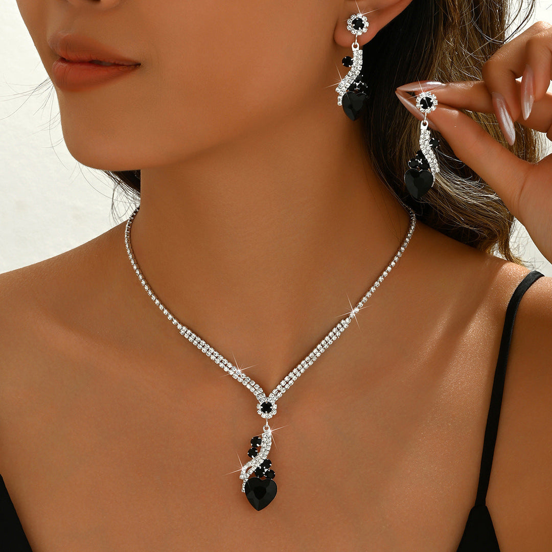 Set Collana e Orecchini con Zirconia