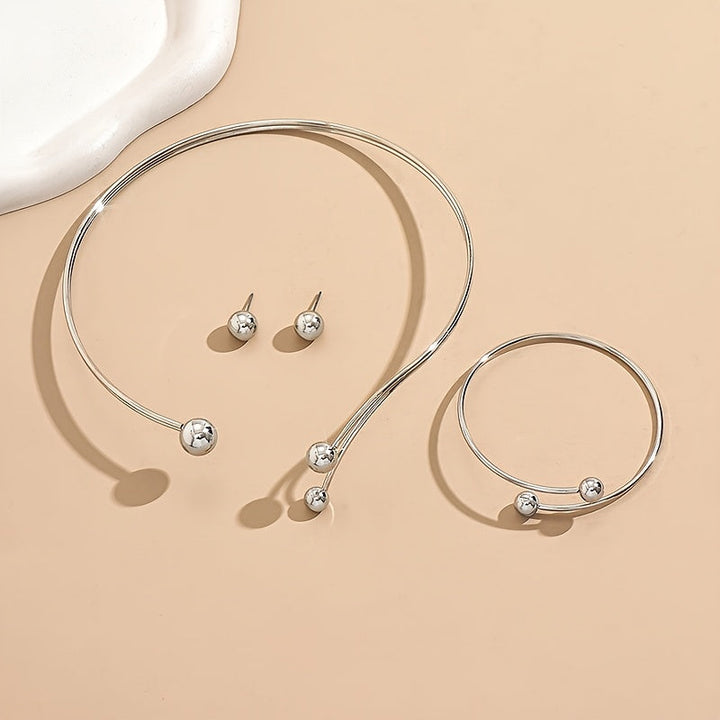 Set di Gioielli Geometrico Moderno