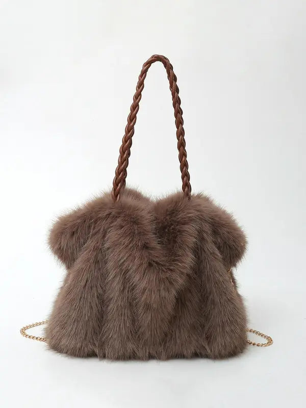 Charlotte - Borsa a spalla in velluto lussuoso e versatile