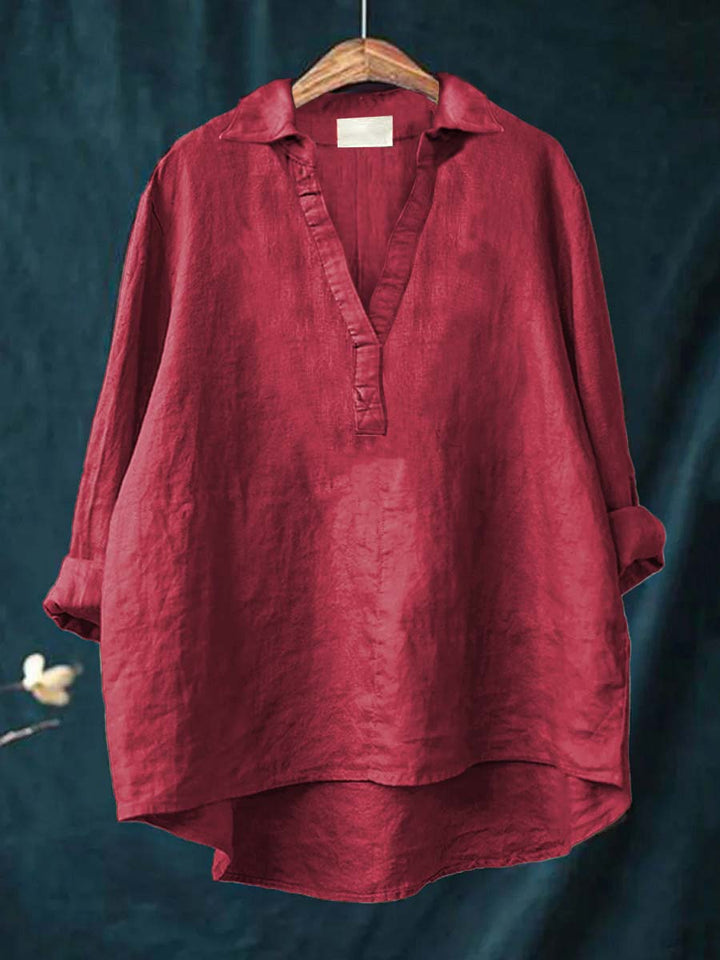 NERINA | BLUSA CON SCOLLO A V