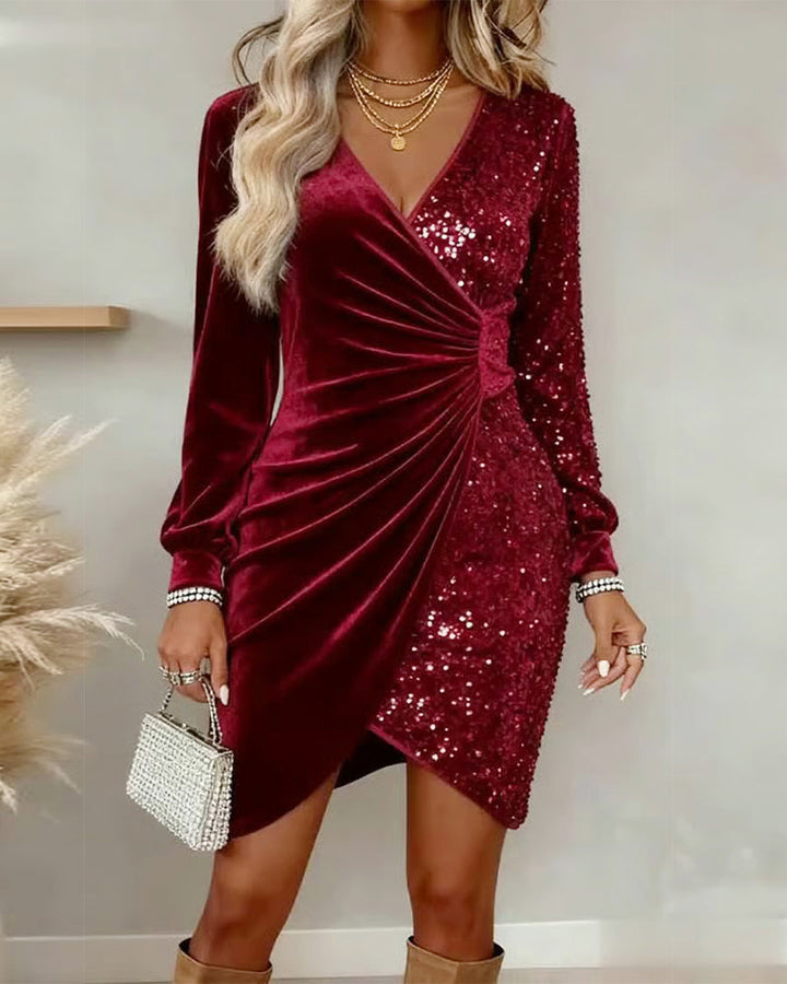 Briar | Abito Midi Luminoso con Scollo a V