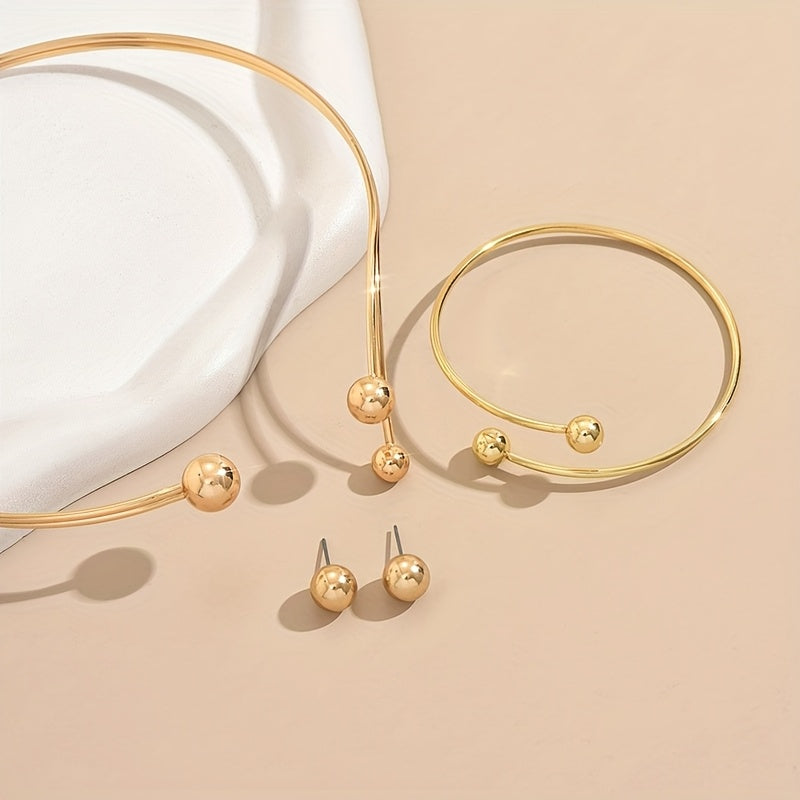 Set di Gioielli Geometrico Moderno