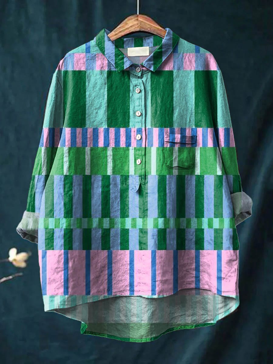 NOVALIE | BLUSA A QUADRI COLORATI